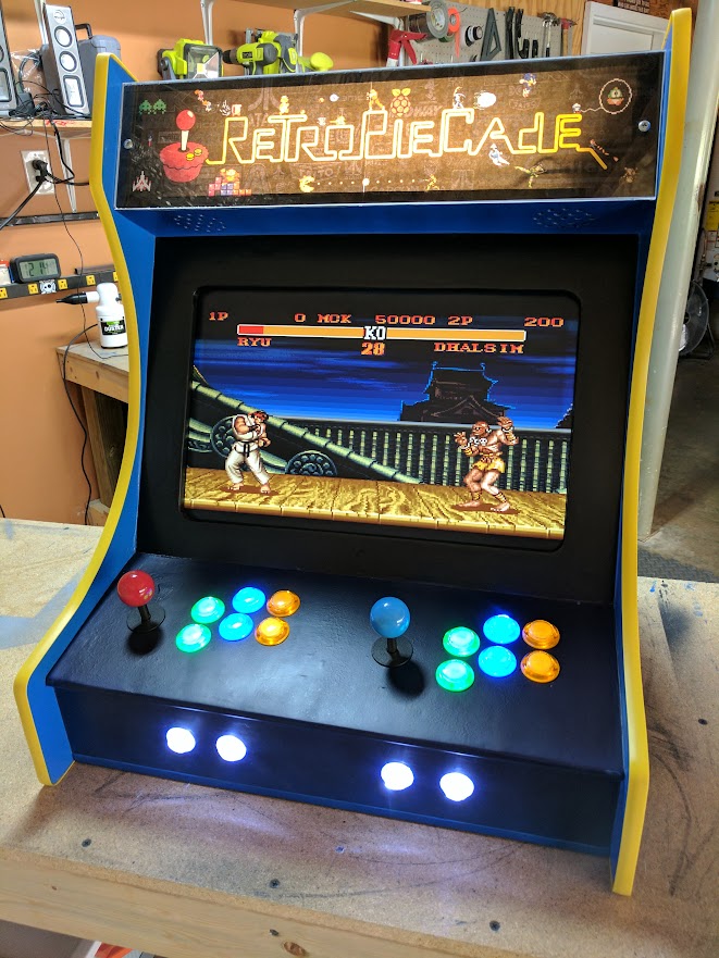 Custom tabletop arcade machine